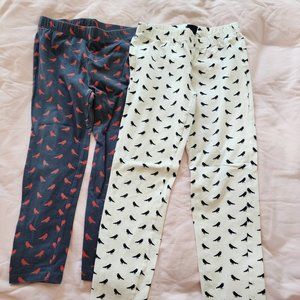 Gap Kids Girls Set of 2 Pairs of Leggings/Capris Size M